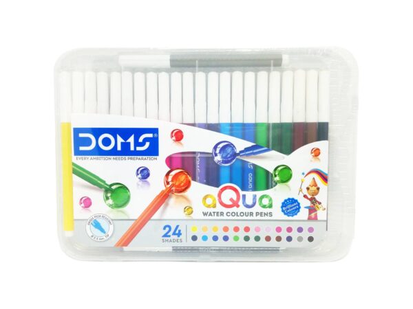 Doms Aqua Water Colour Pens 24 Shades Pack