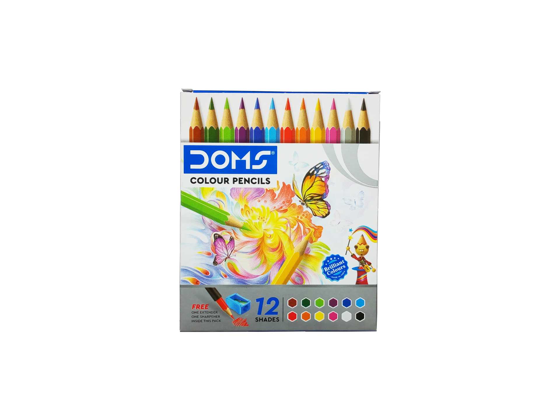 Doms Colour Pencils (Pack of 12 Shades )