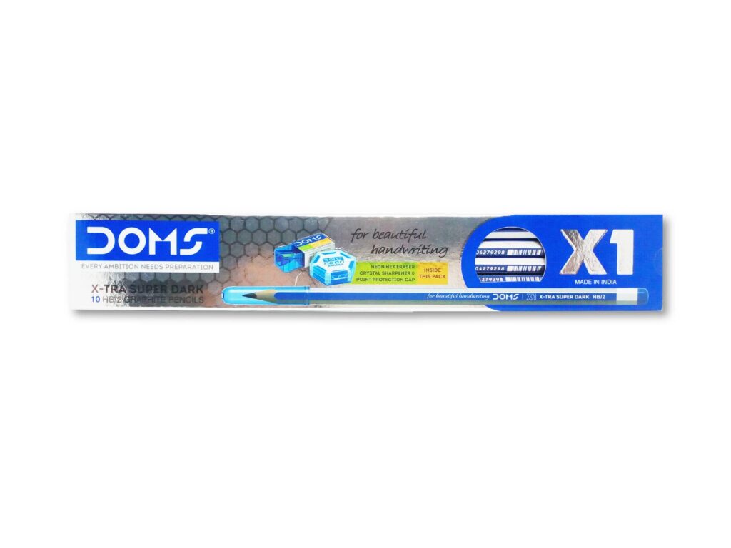 Doms X1 Graphite Pencils Pack Set Of 2 Stationerydukan