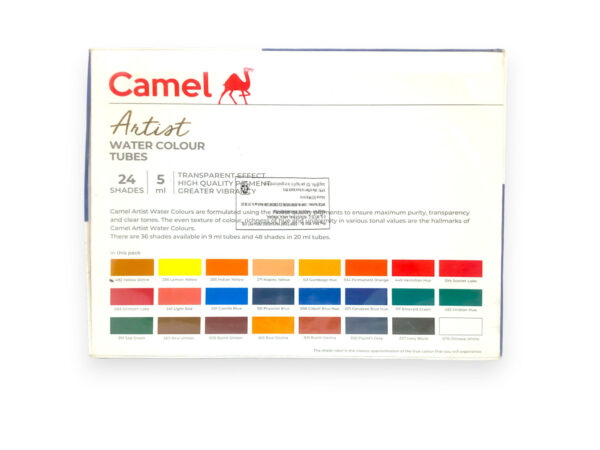Camel Artist Water Colour Tubes 24 Sh 2
